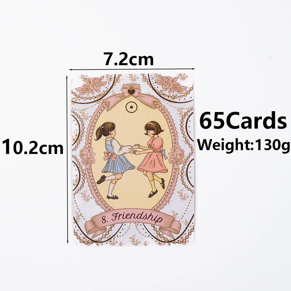 🌹 The Rosebelle Oracle Cards – 65-Card English Version Oracle Deck for Divination, Party, and Desktop Entertainment