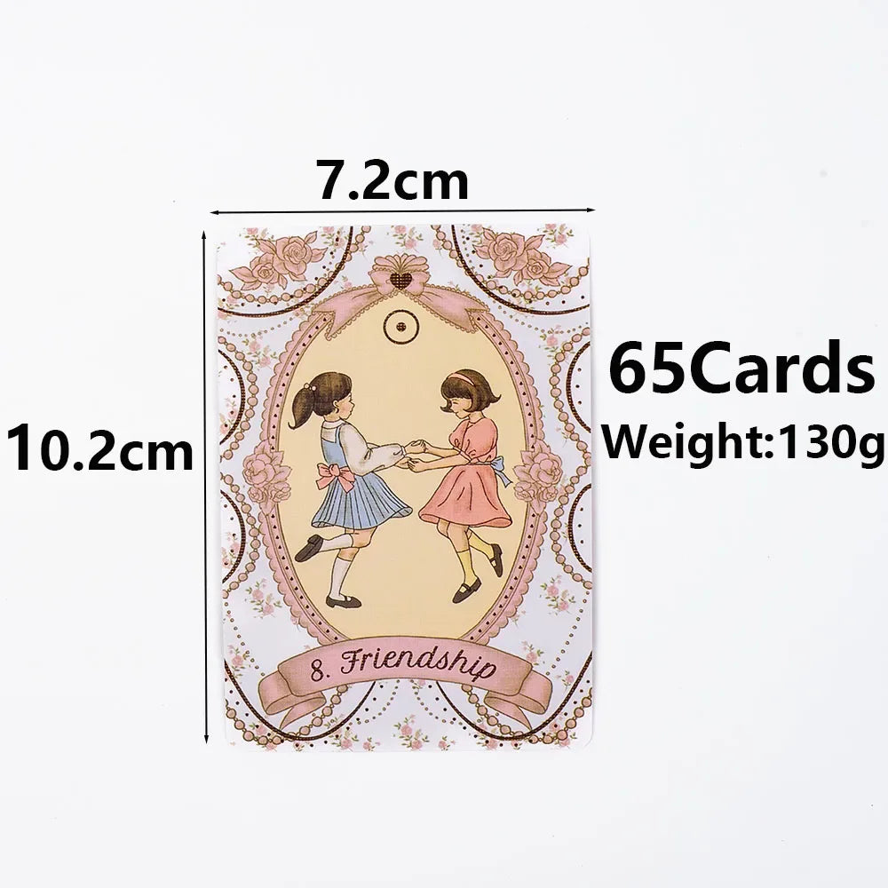 🌹 The Rosebelle Oracle Cards – 65-Card English Version Oracle Deck for Divination, Party, and Desktop Entertainment