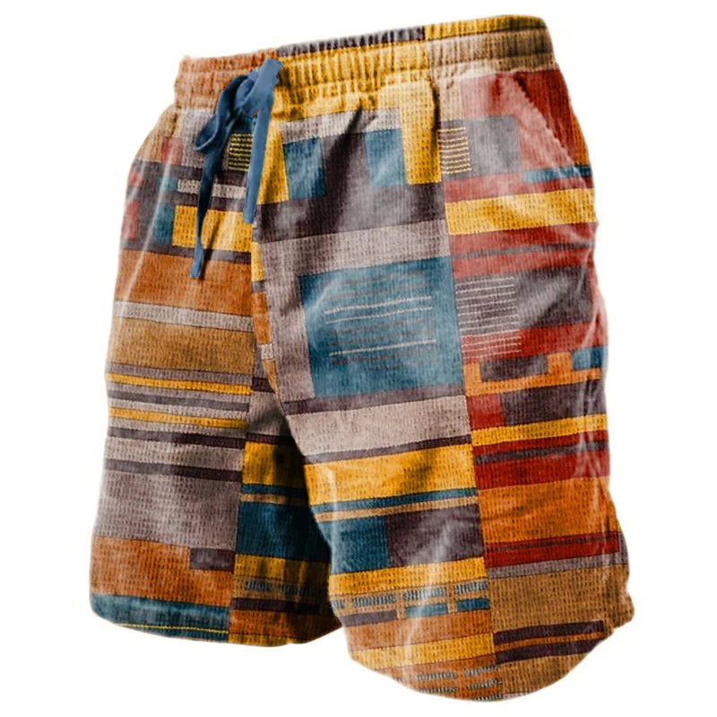 ☁️ The 3D Terry-Luxe Masterpiece: Premium Men's Casual Graphic Shorts – High-Definition Digital Print, Ultra-Soft Breathable Micro-Terry Fabric, and Mid-Rise Elastic Drawstring Waist (Daily & Holiday Ready)