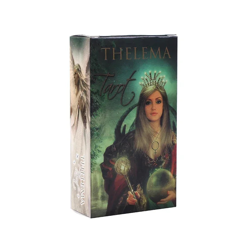 🔮 Thelema Tarot Deck – 78 Cards | Family Party Board Game | Classic Rider-Waite Inspired with Fantasy Medieval Art | Guidebook Included | Beginner & Pro Friendly