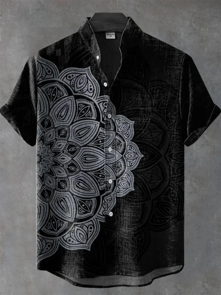 🏙️ The Urban Vintage Masterpiece: Premium Men's Casual Short-Sleeve Shirt – High-Definition Retro Graphic Print, Ultra-Breathable City-Luxe Fabric, and Modern-Fit Fashion Silhouette (Fast Delivery Edition) ZS198