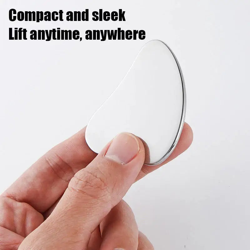 Stainless Steel Gua Sha Scraper Massager – Manual Facial & Body Guasha Tool for Muscle Relief, Lymphatic Drainage, and Skin Care﻿