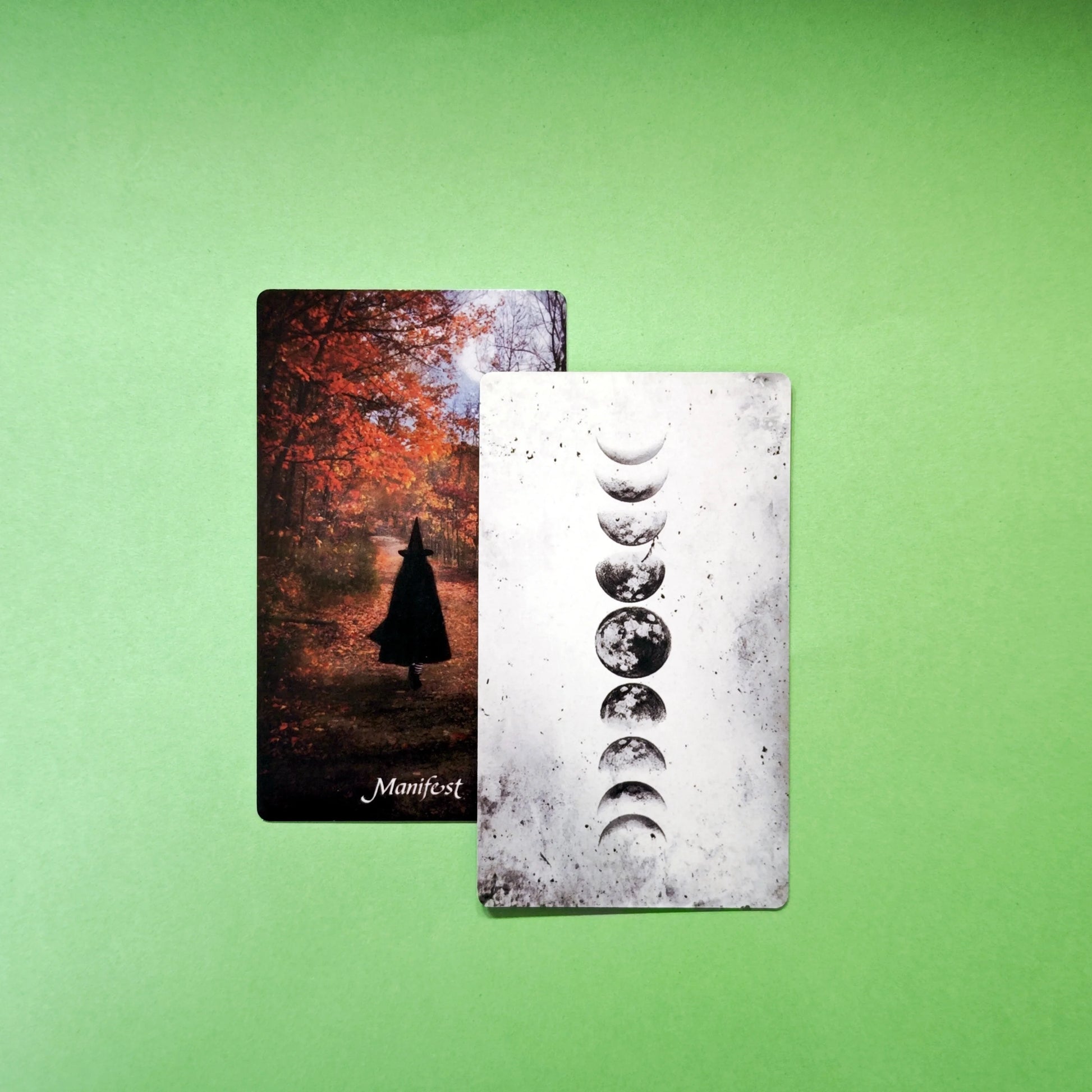 🔥12x7cm Earthly Souls Spirits Oracle Deck | 59 Cards with Folded Guidebook – Dark Edition