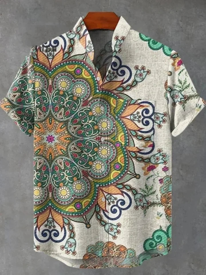 🏙️ The Urban Vintage Masterpiece: Premium Men's Casual Short-Sleeve Shirt – High-Definition Retro Graphic Print, Ultra-Breathable City-Luxe Fabric, and Modern-Fit Fashion Silhouette (Fast Delivery Edition)
