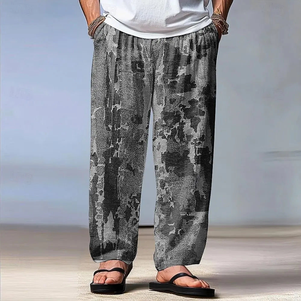 🎨 The Abstract Visionary: Premium Men’s Fall 2025 Wide-Leg Trousers – High-Definition Retro Abstract Graphic Print, Mid-Waist Elastic Drawstring Fit, and Sophisticated Urban-Relaxed Outdoor Lounge Pants SJZHH20252213U