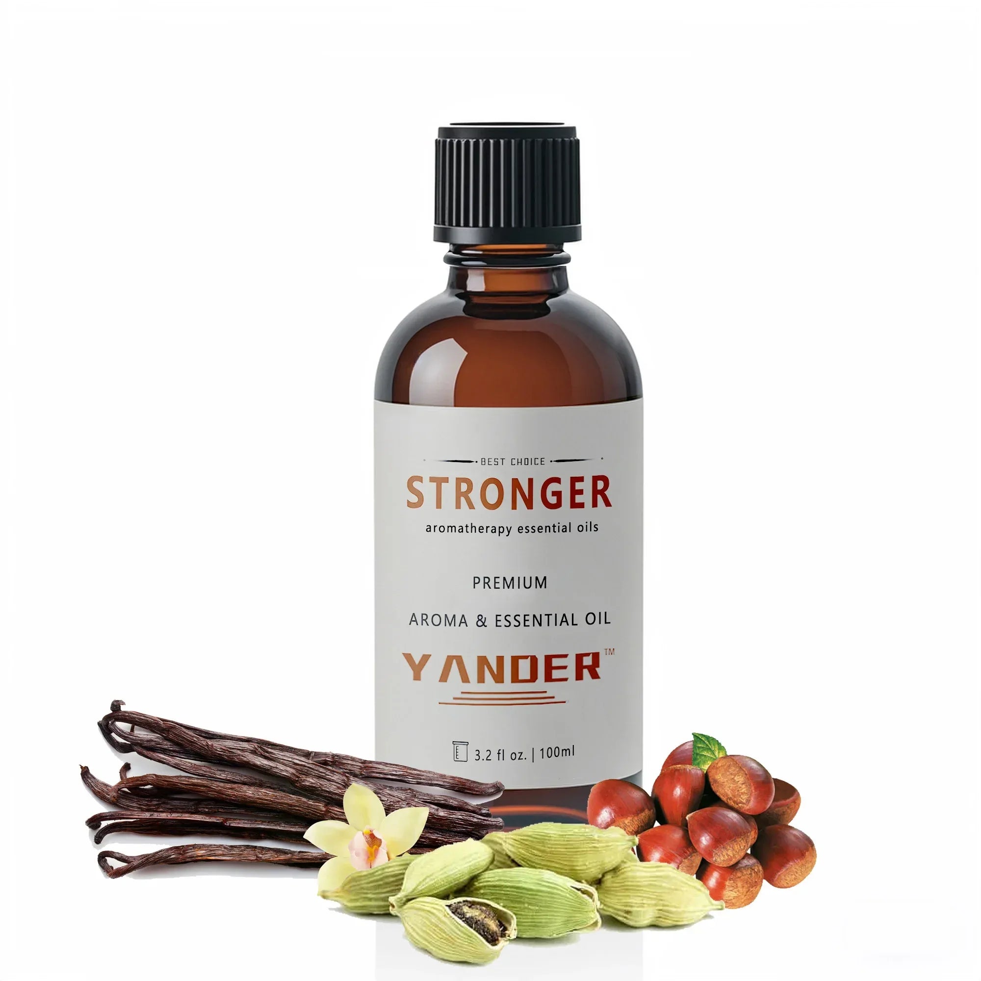 YANDER Essential Oils for Perfume Making - 100ml Fougchi Vanilla Cardamom Male Eau De Parfum