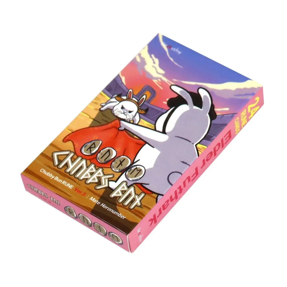Chubby Bun Rune (Elder Futhark) V2 Tarot Deck – 78-Card Whimsical Bunny-Themed Divination and Board Game Deck