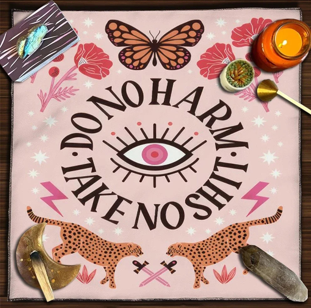 🃏 Mandala Tree of Life Tarot Tablecloth – Sea Velvet Square Butterfly Altar Cloth for Tarot Readings, Terrace Dining & Multi-Purpose Mystic Decor 047