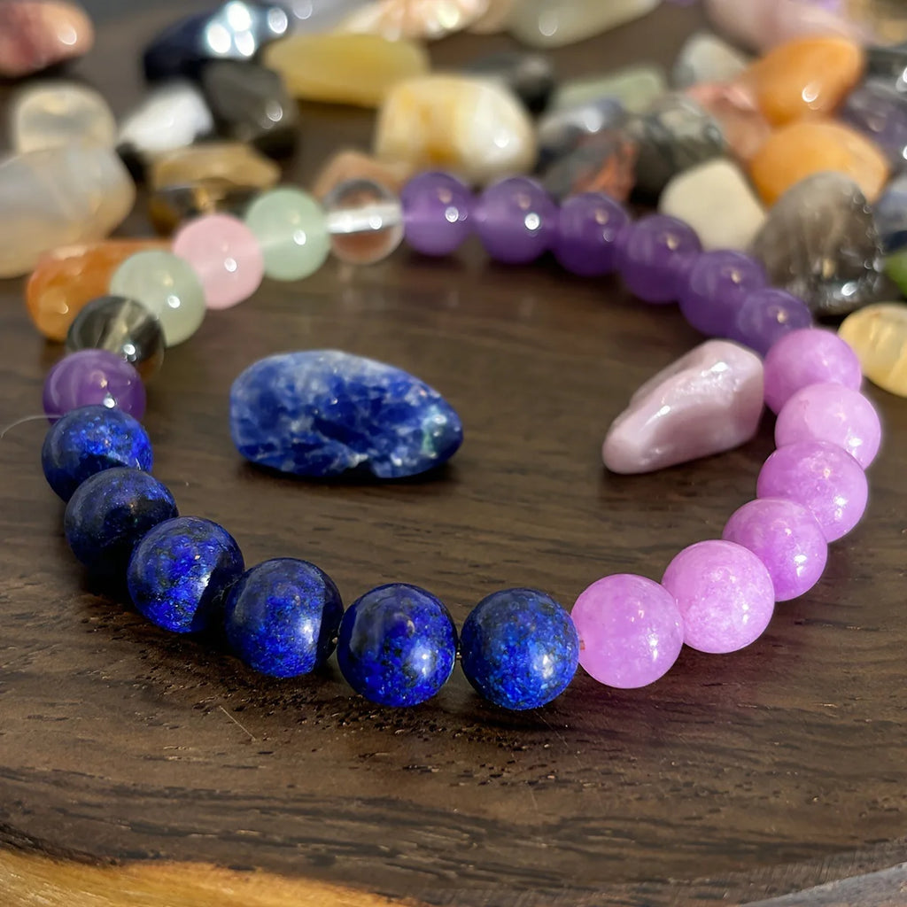 ✨ Natural Stone Symbolic Beaded Bracelet – Unisex Anxiety Relief, Protection, Money Attraction & Spiritual Inner Self-Love Jewelry
