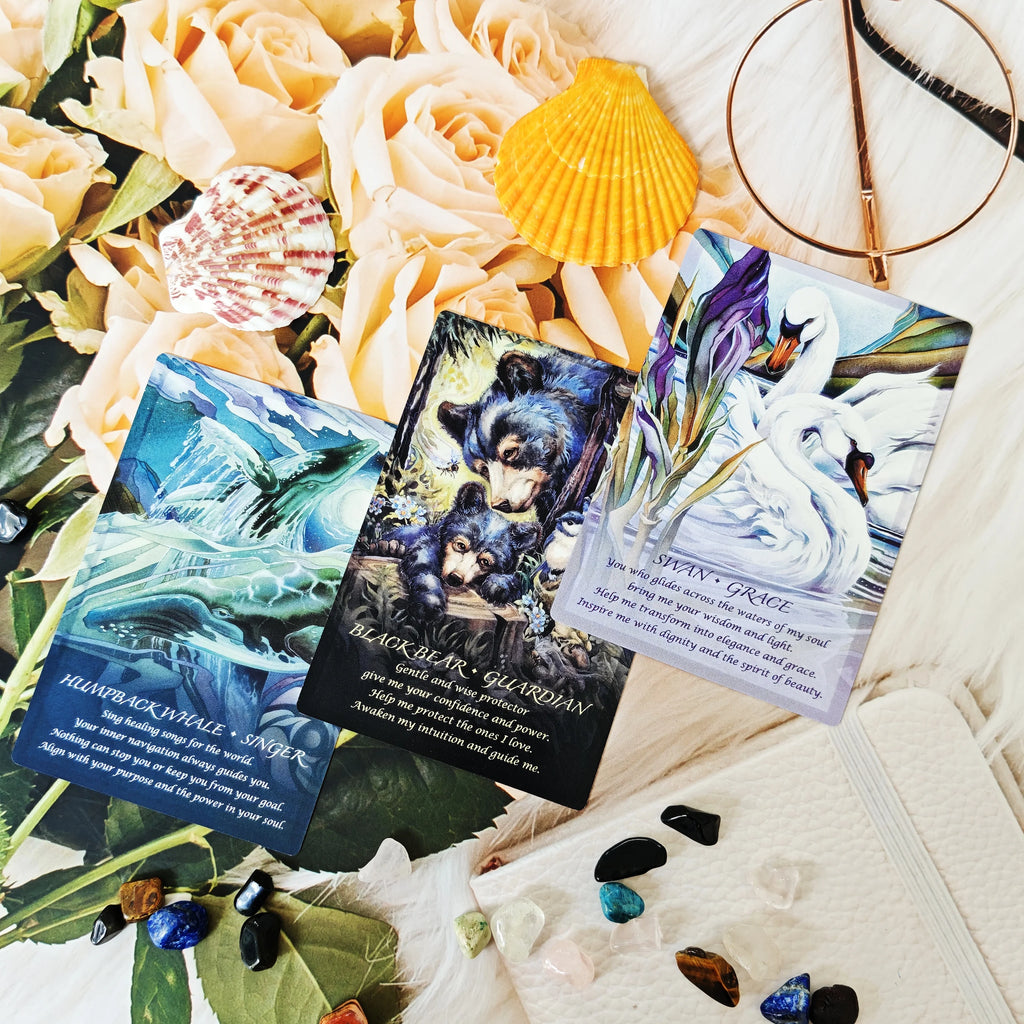 🐾 Spirit of the Animals Oracle Cards – 52-Card Deck | Divine Animal Spirit Guidance | Family & Party Board Game | Women’s Divination Favorite