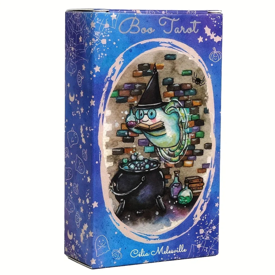 👻 Boo Tarot Deck – 81 Ghost & Spirit Themed Tarot Cards with Whimsical Witchcraft Design | 10.3 x 6 cm