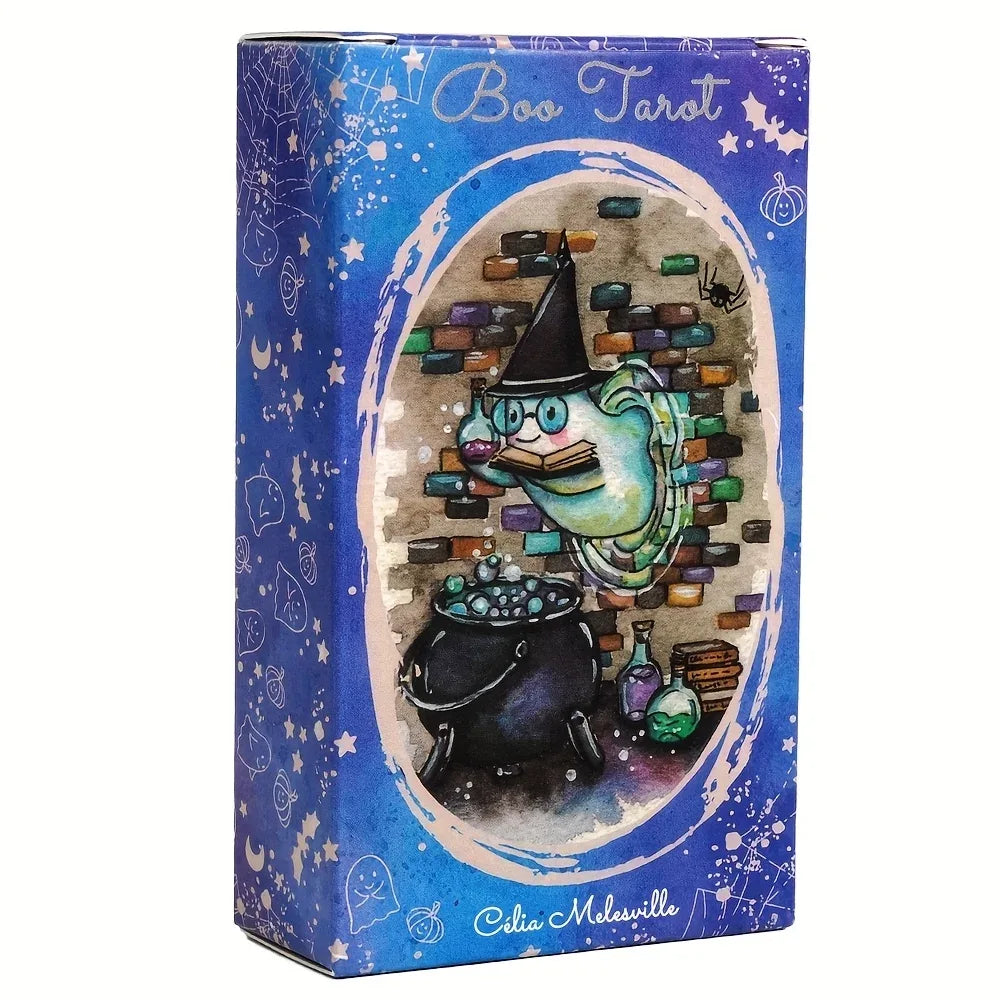 👻 Boo Tarot Deck – 81 Ghost & Spirit Themed Tarot Cards with Whimsical Witchcraft Design | 10.3 x 6 cm Default Title