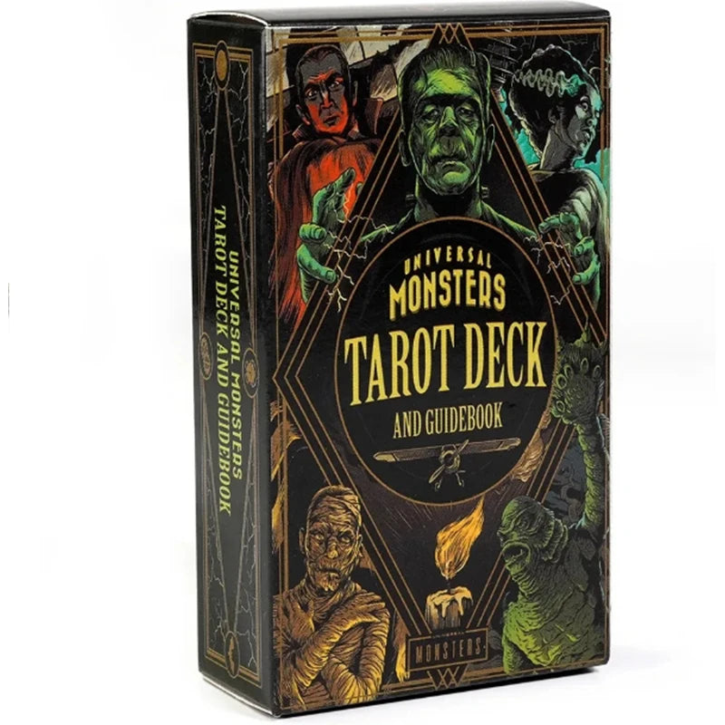 🧛‍♂️ Newest 78pcs Universal Monsters Tarot Deck | Classic Movie Monsters Theme – 10.5*6.3cm Spooky Tarot Reading Cards