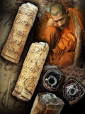 Ancient Takrut Bai Larn Amulet – Sacred Theravada Blessing by Luang Pu Sila with Incantations and Cord – Limited Release 2563 Default Title
