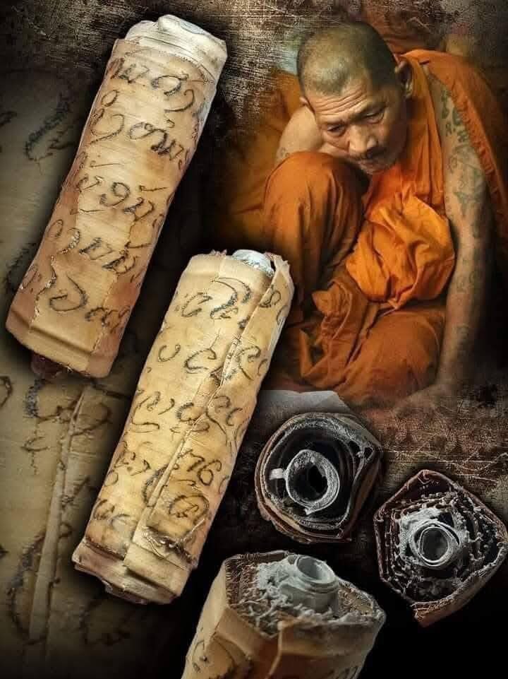 Ancient Takrut Bai Larn Amulet – Sacred Theravada Blessing by Luang Pu Sila with Incantations and Cord – Limited Release 2563 Default Title