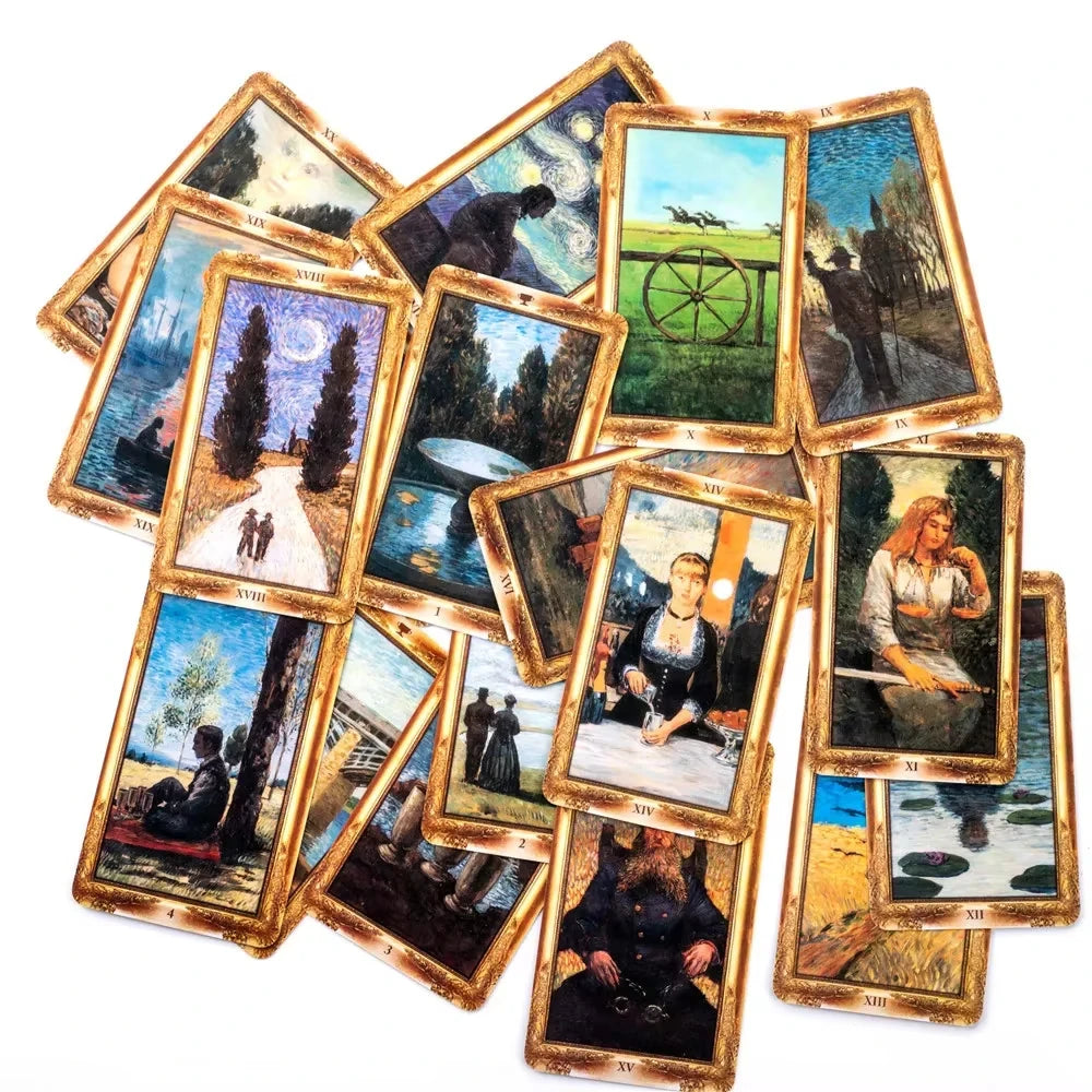 🎴 Qedavian Tarot Deck | 78 Card High-Quality Tarot Deck | Beginner-Friendly Board Game & Fun Divination