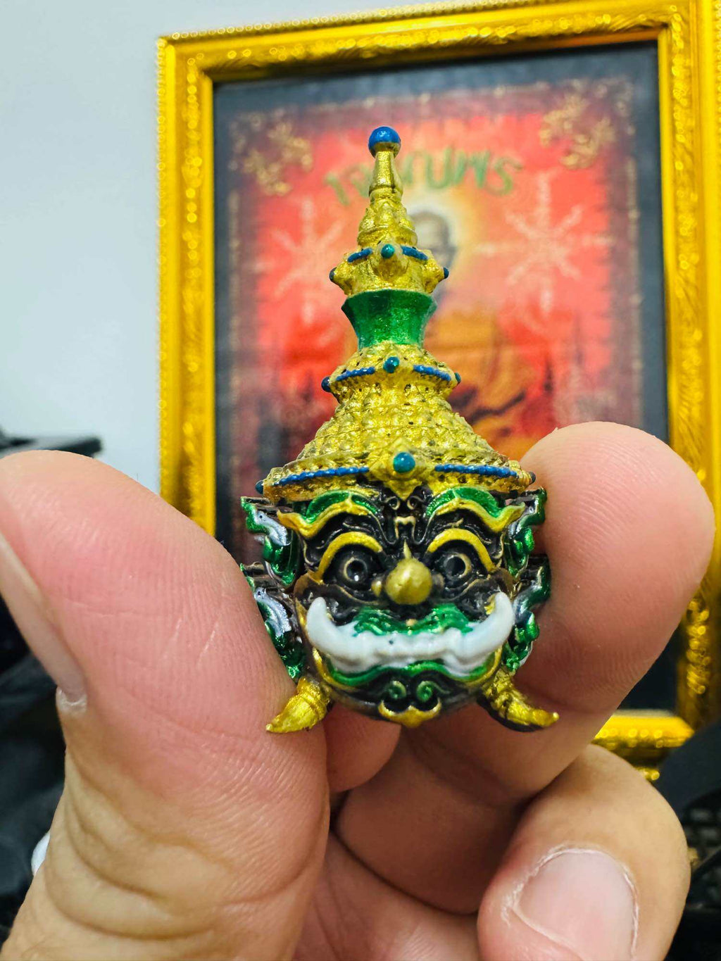 ⚡ Elevate Your Fortune and Destiny with the Buddha Art Kuvera Noi Ariya Sap﻿ – Enamel-Layered Head Coin with Authentic Codes, Blessed by Luang Pho Pat, Wat Huai Duan, Nakhon Sawan! ⚡ Default Title
