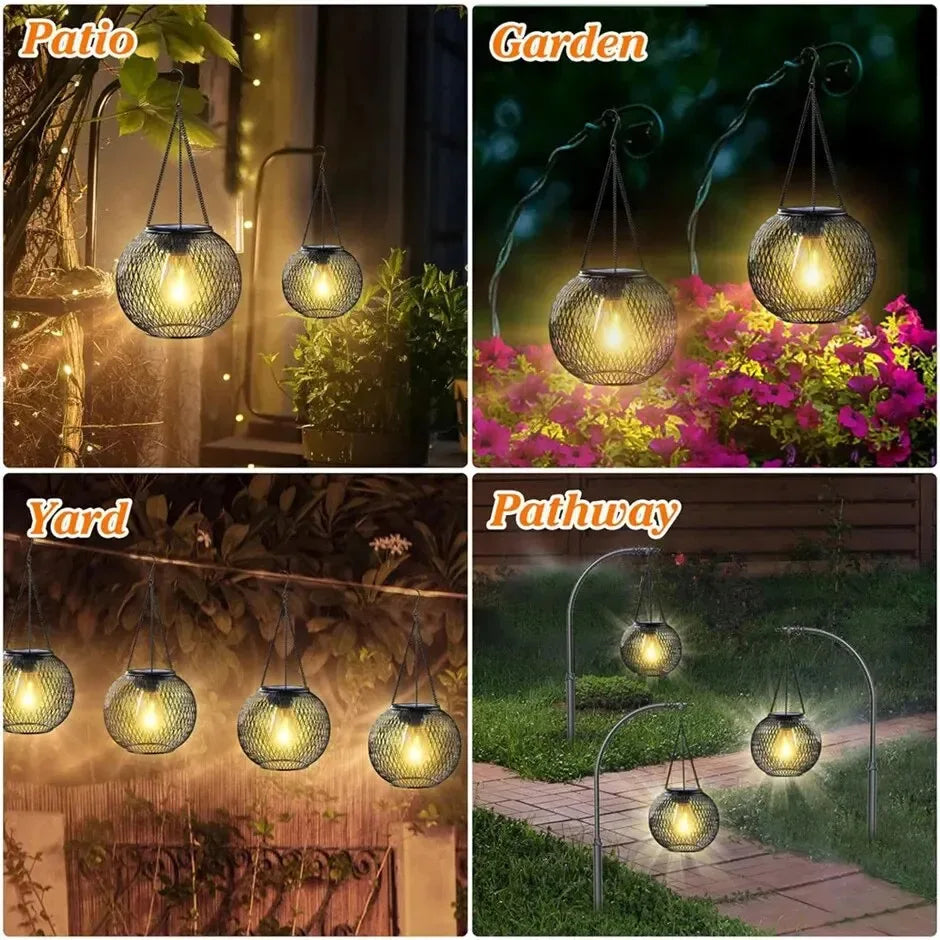 🌞 Solar Lantern Outdoor by Ortiny – Upgraded Waterproof Hanging Solar Light for Garden & Patio Décor | Free Shipping