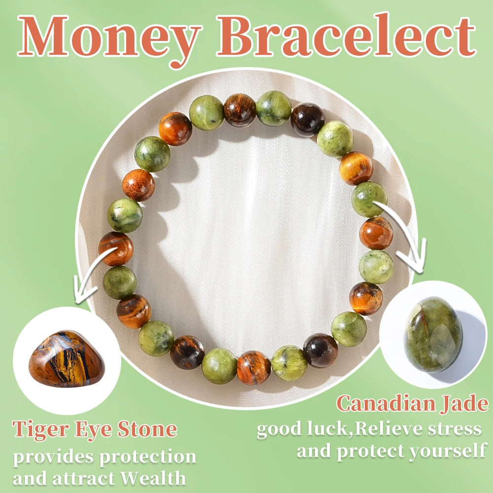 ✨ Prosperity and Abundance Healing Bracelet – Relaxing Energy Bracelet to Enhance Personal Success, Power, and Health
