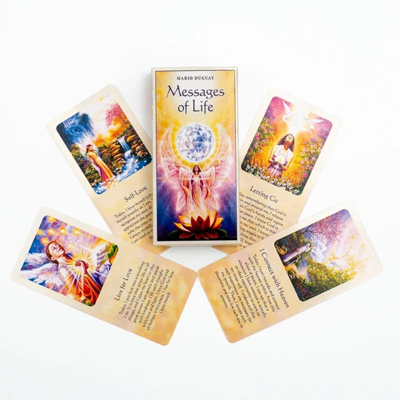 🔮Messages Of Life Tarot Cards | 54-Card Oracle Deck English Visions Edition for Divination & Board Games