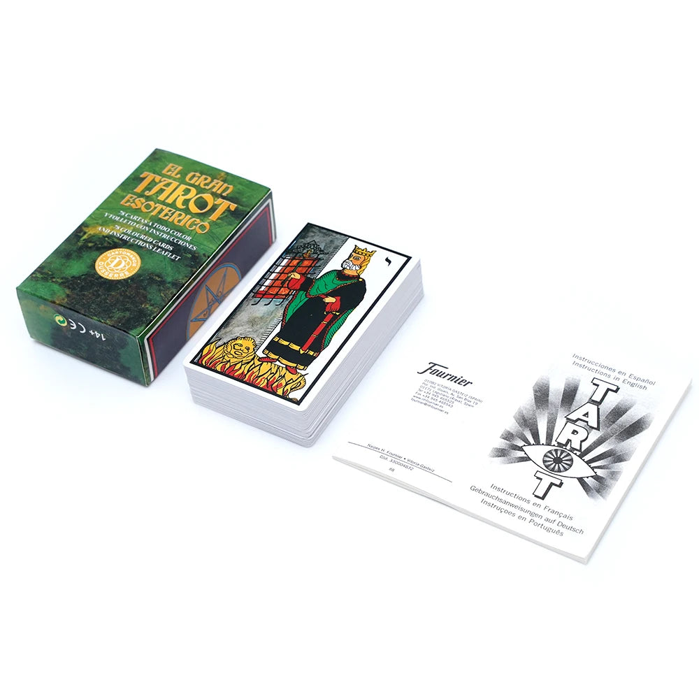 🔮 Baraja de Tarot en Español con Instrucciones Incluidas – Cartas Adivinatorias con Diseño Esotérico para Lecturas Espirituales y Divinación