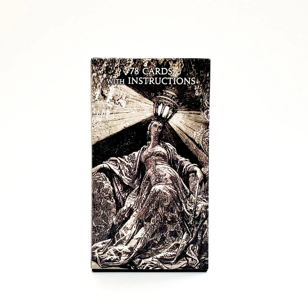 🎴Gustave Doré Tarot Deck – 78-Card Black & White Masterpiece for Spiritual Divination and Fun Family Board Game