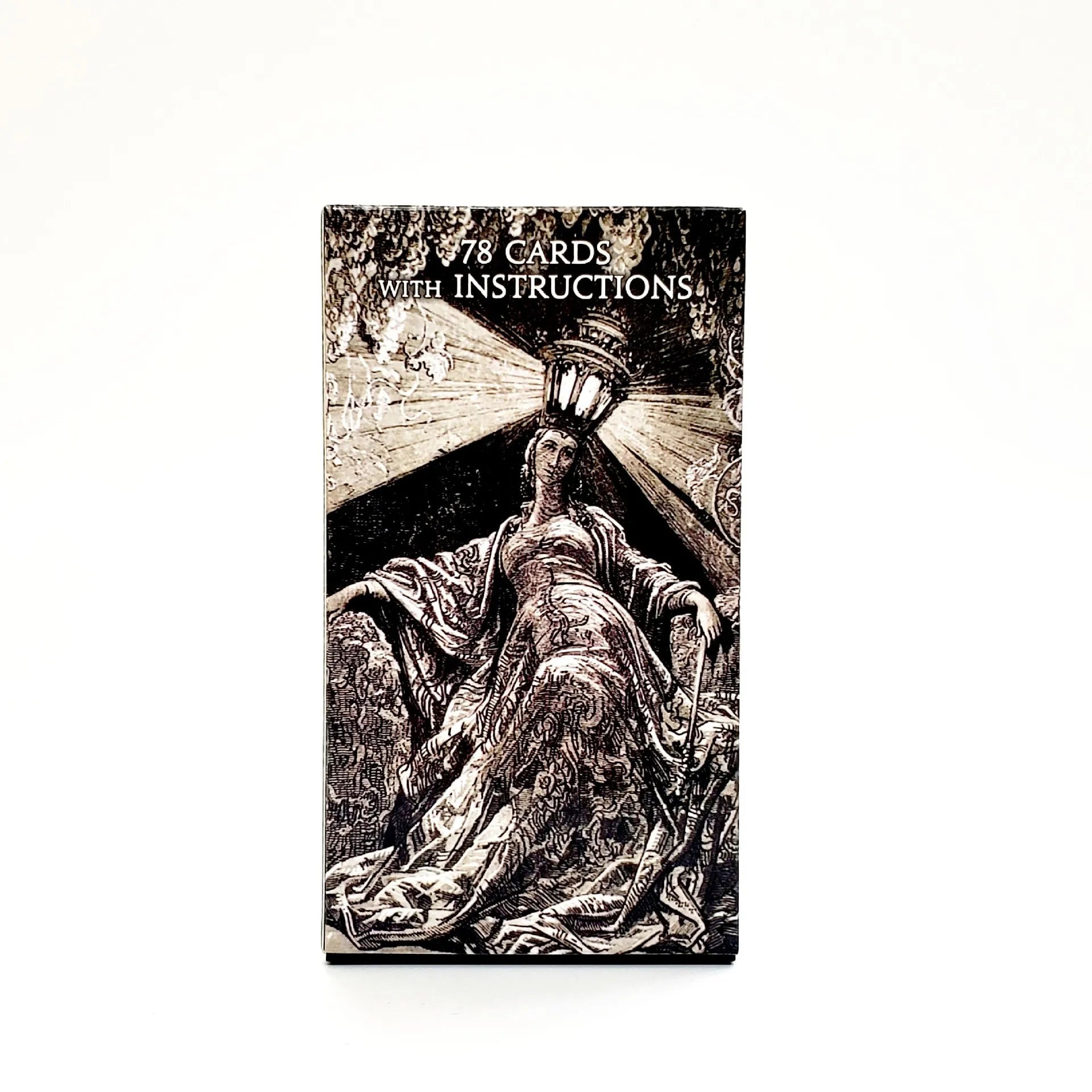 🎴Gustave Doré Tarot Deck – 78-Card Black & White Masterpiece for Spiritual Divination and Fun Family Board Game