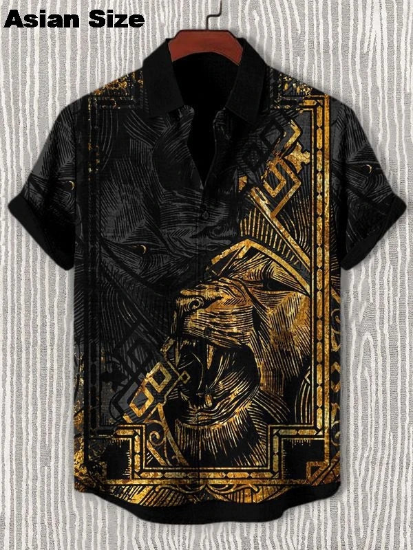 🌍 The Dashiki Street-Heritage Edition: Premium Men’s Vintage African Tribal Shirt – High-Definition Retro Dashiki Print, Breathable Urban-Luxe Fabric, and Sophisticated Short-Sleeve Streetwear Button-Down