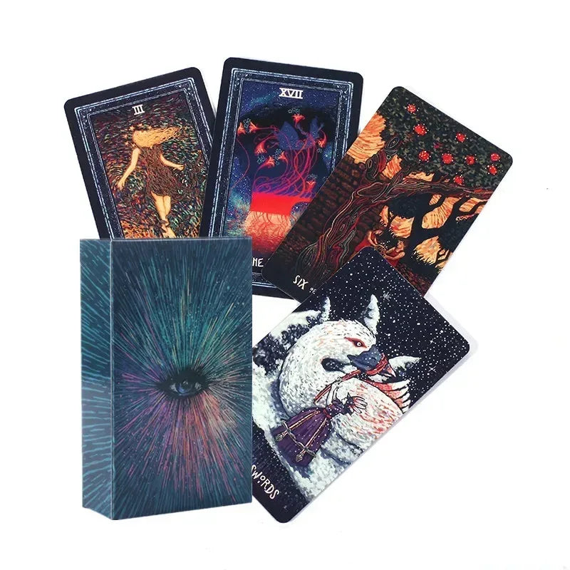 🔄 Circle of Life Tarot Deck – 78 Round Tarot Cards (12 cm) with PDF Guidebook | Connect with Life’s Cycles & Spiritual Wisdom