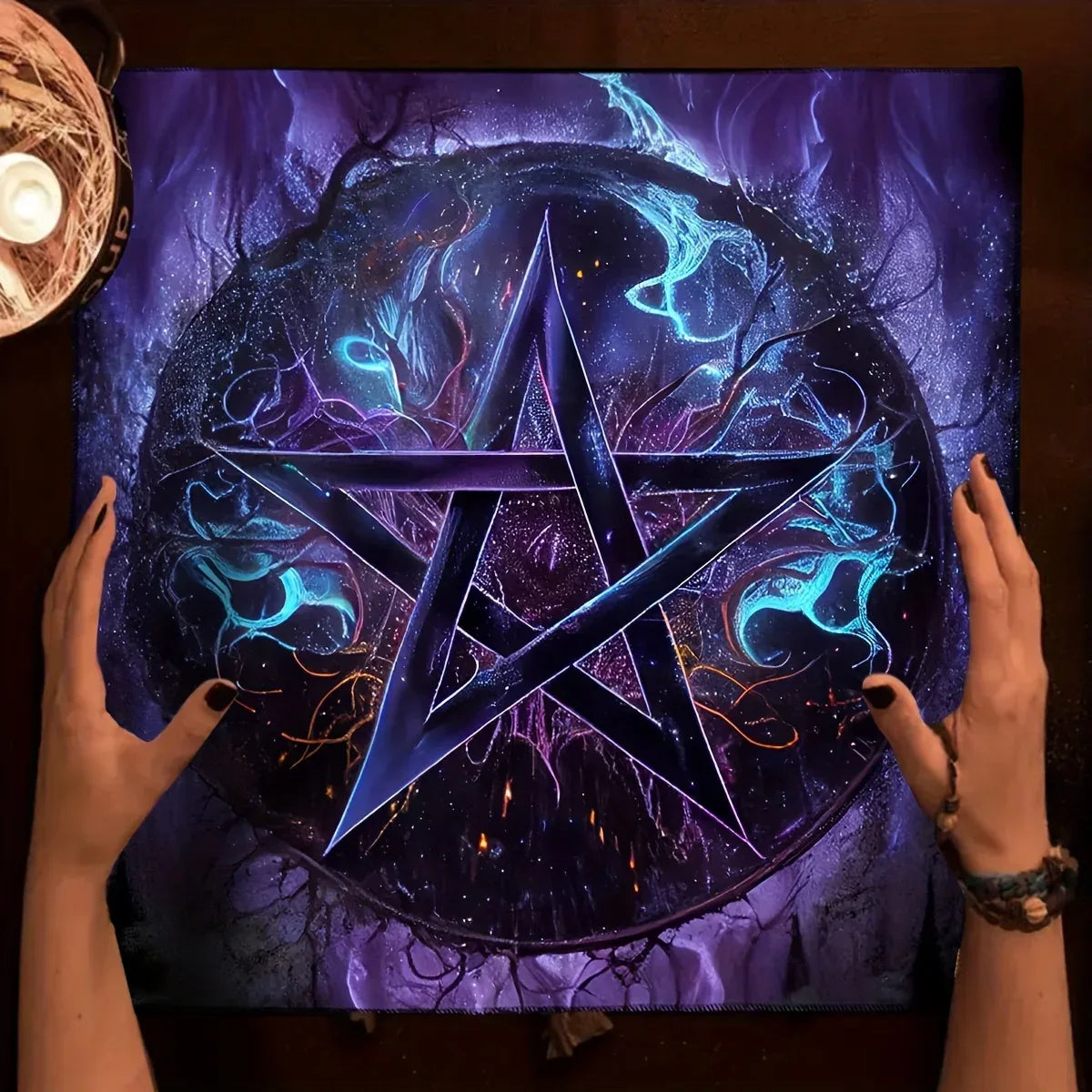 🌠 Tarot Tablecloth Astrology Witch Home Decor | Themed Altar Cloth for Christmas, Halloween, Thanksgiving & Spiritual Events