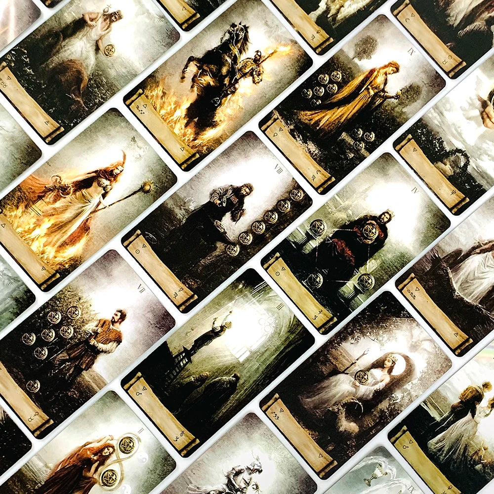 👝 High-Quality Tin Box Packaging for 78 Cards Tarot Card with Gilded Edge and Paper Guidebook – Fate Divination Family Party Game