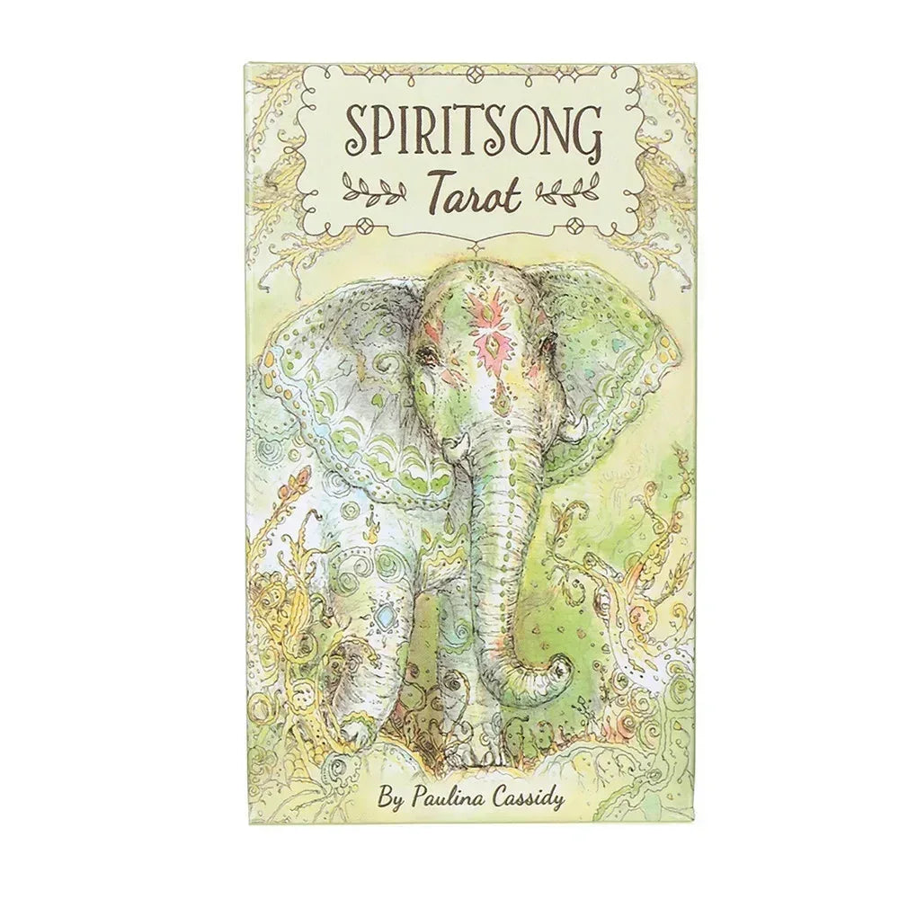 Spiritsong Tarot – 78-Card Deck with 108-Page Guidebook, English Edition for Divination & Family Party Board Games