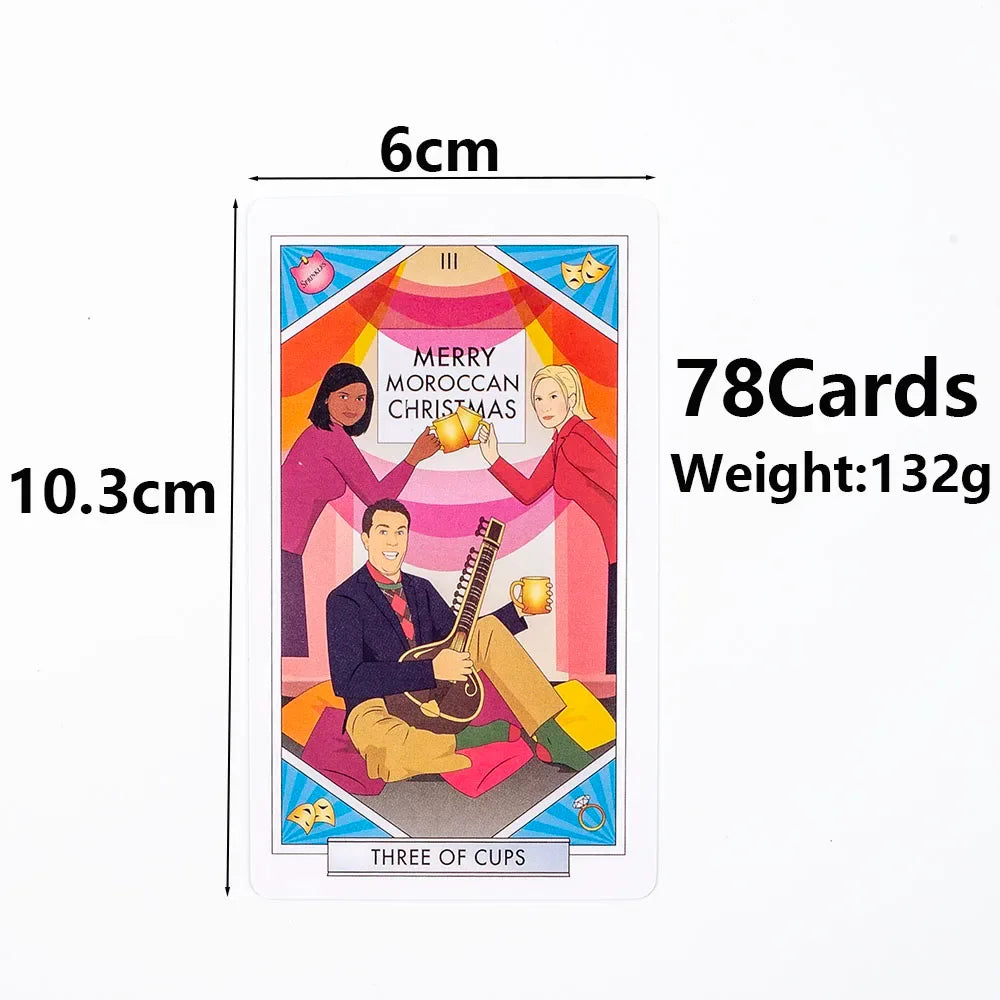 💗 Unofficial Office Tarot Deck – 78 Cards (10.3×6 cm) for Family Parties & Divination