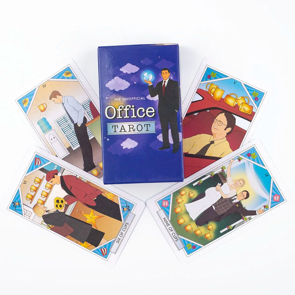 💗 The Unofficial Office Tarot Deck – 78 Cards, 10.3×6 cm for Family Parties & Divination