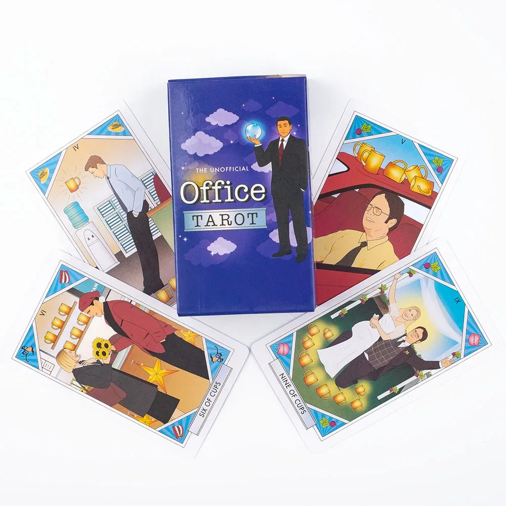 💗 Unofficial Office Tarot Deck – 78 Cards (10.3×6 cm) for Family Parties & Divination