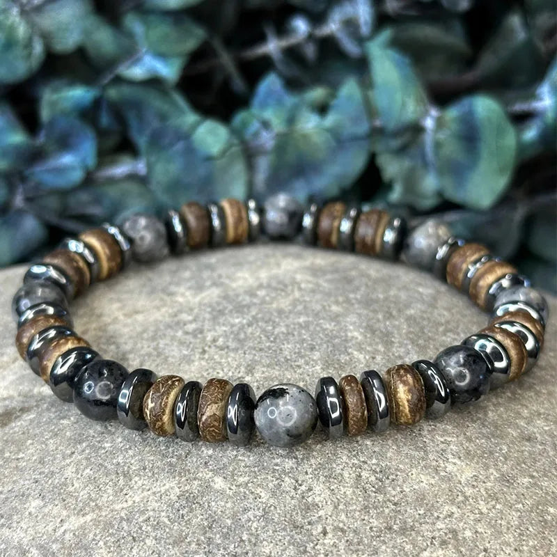 ✨ Men’s & Women’s Extra Strength Black & Copper Magnetic Hematite Bracelet – Powerful Healing & Energy Balance Jewelry S1