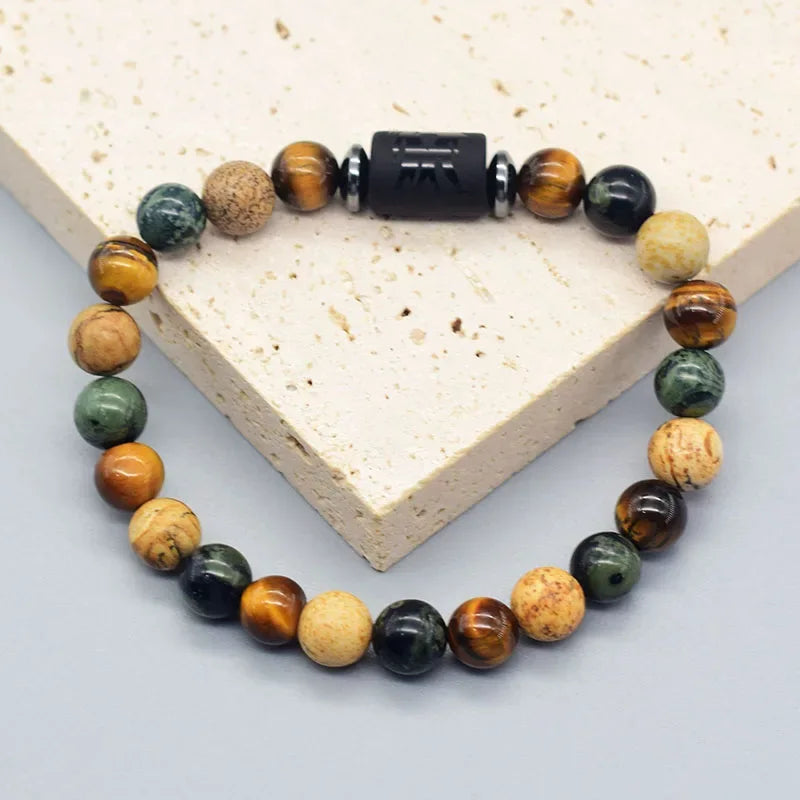 🌌 The "Celestial Identity" 12 Constellation Bracelet: Zodiac Charm & Personality Talisman (Unisex)