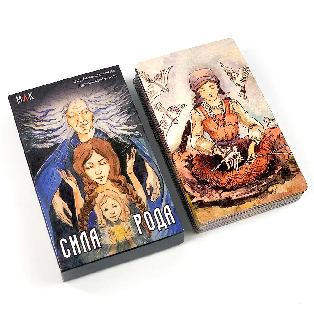 🎴 Пакуд Таро﻿ Tarot Deck – 78 Cards | Russian Edition | Fate Divination & Multiplayer Board Game | Paper Instruction Guide Included | Family & Party Fun