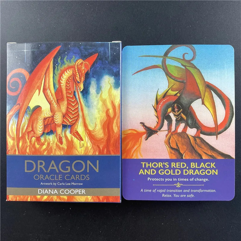 The Dragon Oracle Cards Tarot – 78-Card Full English Edition for Divination and Spiritual Guidance