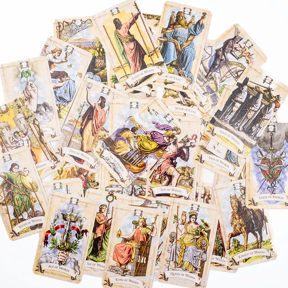 🃏 Old Style Tarot – 79-Card Deck with Vintage Charm for Fate Divination and Family Gatherings