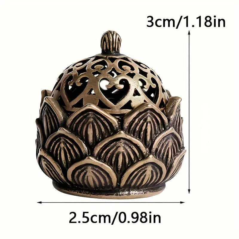 🌸 Mini Lotus Incense Holder – Small Cone Burner | Asian Style Zen Decor & Serene Gift | Free Shipping
