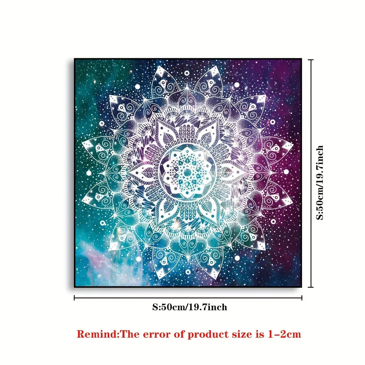 🧿 Mandala Moon Tarot Card Tablecloth – Mystic Moon Sky Divination Cloth & Oracle Card Mat for Witchy Tarot Readings and Home Decor YLB-338