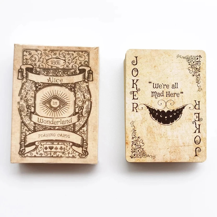 🃏 Vintage Style Alice in Wonderland Playing Cards – Classic Poker Deck | Retro Board Game & Magic Card Set | Free Shipping