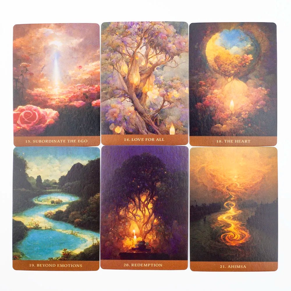 Dark Confession Oracle Cards – 50-Card Twin Flame & Love Keywords Deck with Messages for Psychic Divination and Board Games