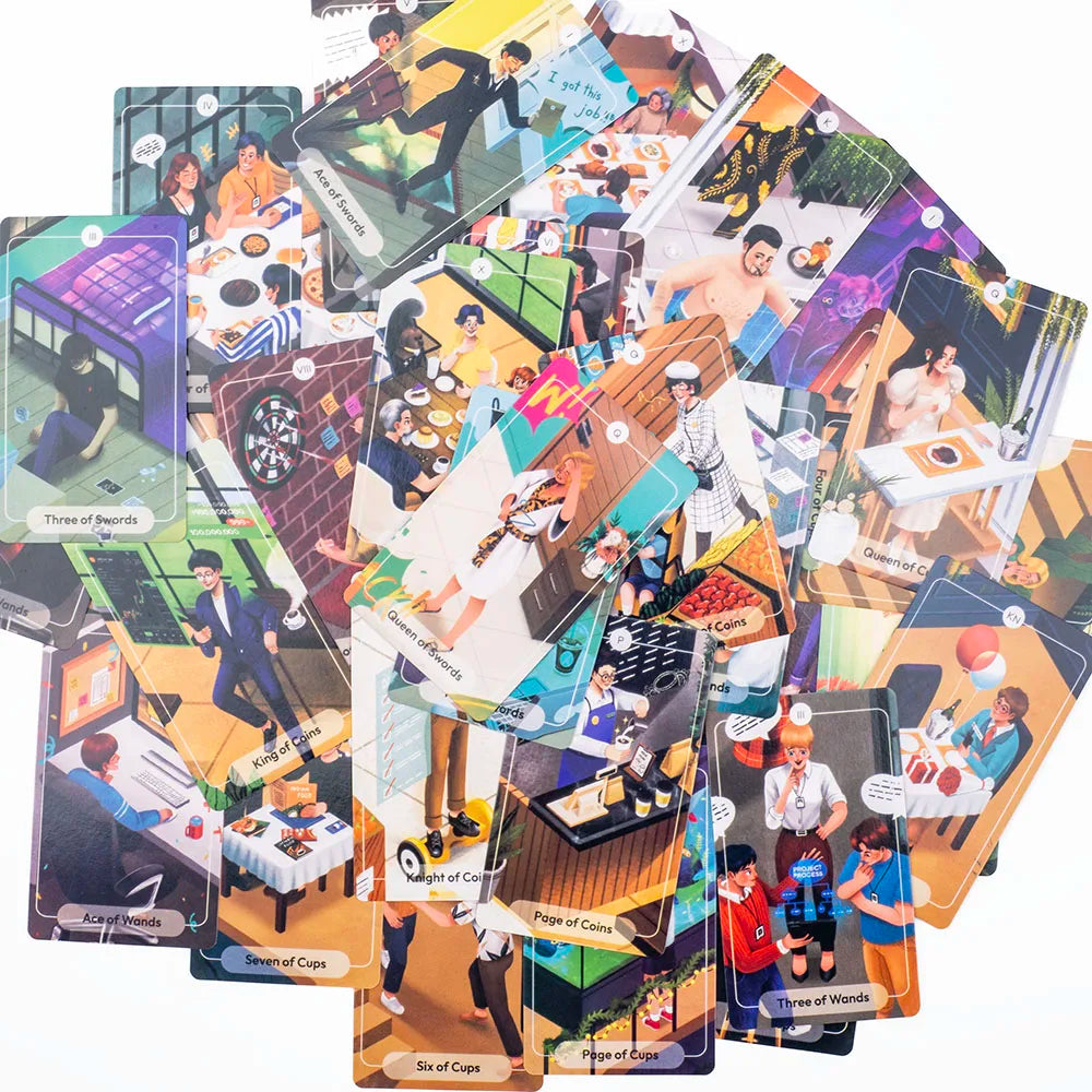 📖 78 Stories Tarot Deck – English Version Oracle Cards with PDF Guidebook | 79-Card Prophecy Deck for Family, Friends & Party Board Games