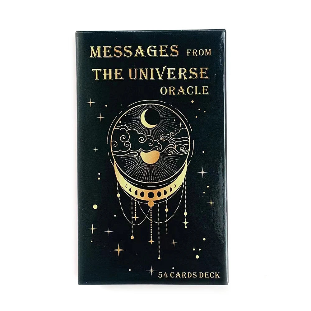 Messages From The Universe Oracle Deck – 54 Cards English Edition for Fate Divination & Family Party Games