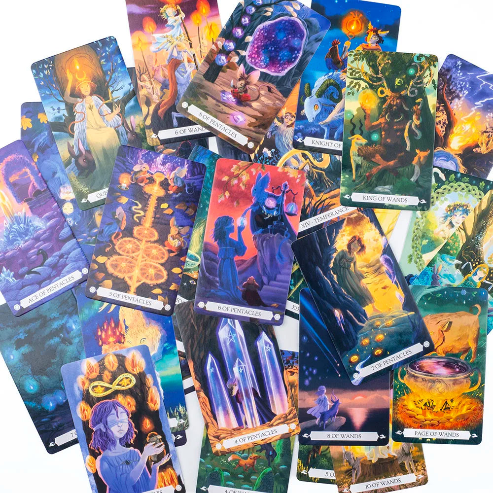 Under The Oak Tarot Deck – 78 Cards | Narrative Tarot Blending Real and Unreal for Insightful Divination (10.3 x 6 cm)