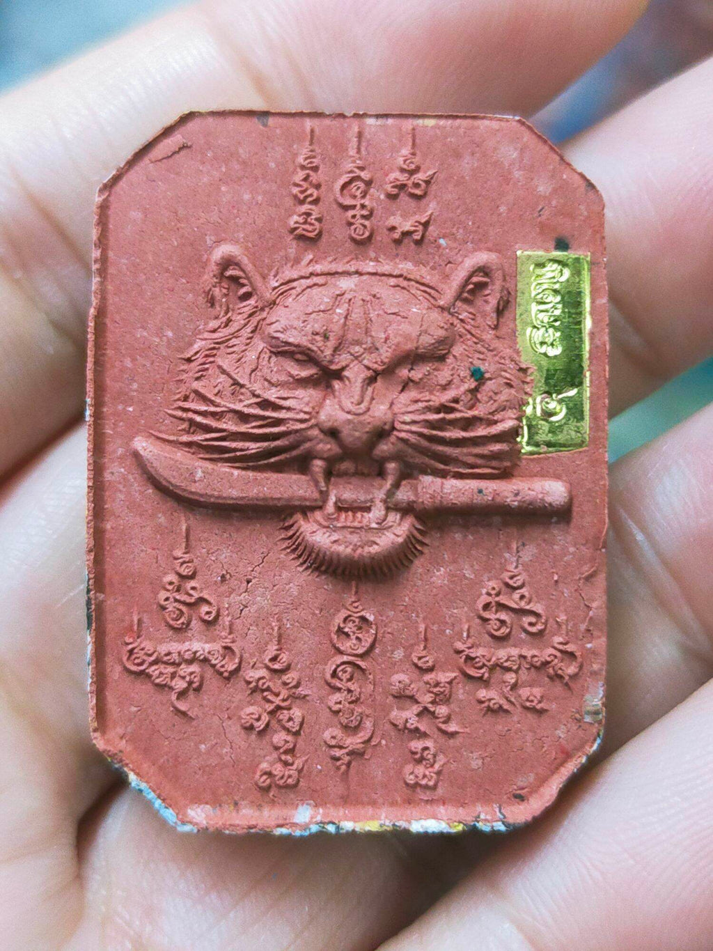 Somdej Suea Khab Dab "Payak Nuea Duang" – Supreme Spiritual Fortune & Protection, Red Tiger Essence, Multimetal Takruts, Embedded Gems & Sacred Thread