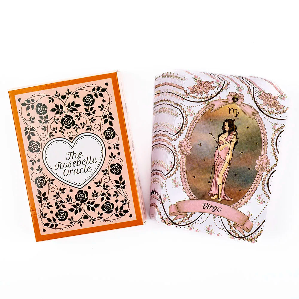 🌹 The Rosebelle Oracle Cards – 65-Card English Version Oracle Deck for Divination, Party, and Desktop Entertainment