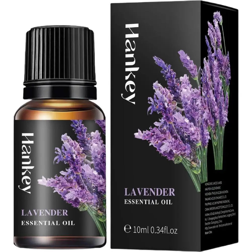 🌿 Aromatherapy Essential Oil Set – 10ml Bottles | Natural Plant Extracts | Lemon, Eucalyptus, Lavender, Jasmine, Rose, Mint, Orange | Diffuser, Humidifier & Air Freshener | Pure Fragrance for Relaxation & Wellness 10ml Lavender
